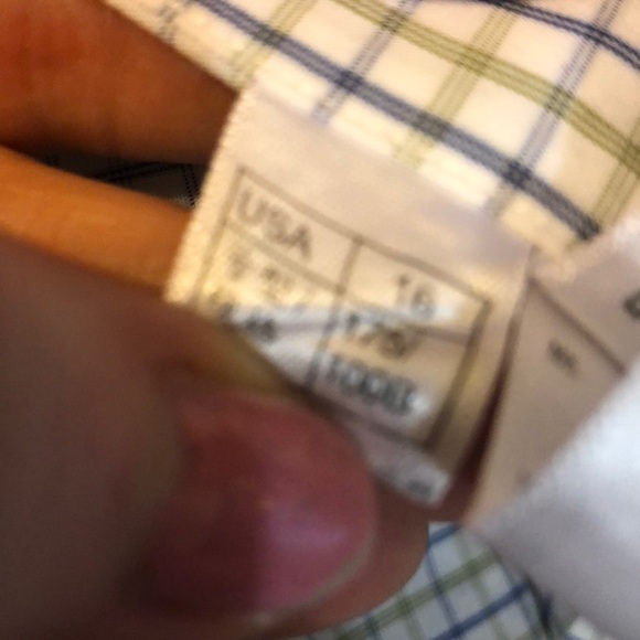 Brooks Brothers 346 Slim Fit Shirt Casual Button Down Cotton Plaid 16 32/33 - Picture 9 of 10